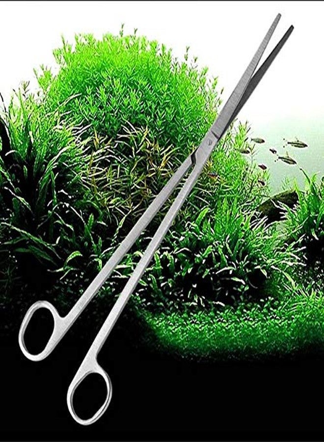 ويستيرن إرا مقص تقليم أحواض السمك من ويسترن إيرا، أداة طويلة مستقيمة من الفولاذ المقاوم للصدأ لتنظيف أحواض السمك والنباتات المائية - Image 1